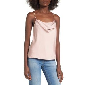 ASTR Blush Cowl Neck Tank